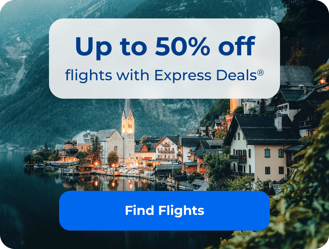 Up to 50% off flights with Express Deals