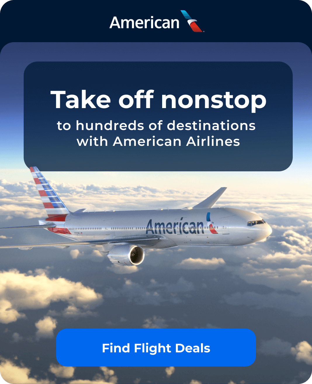 American Airlines flight deals.