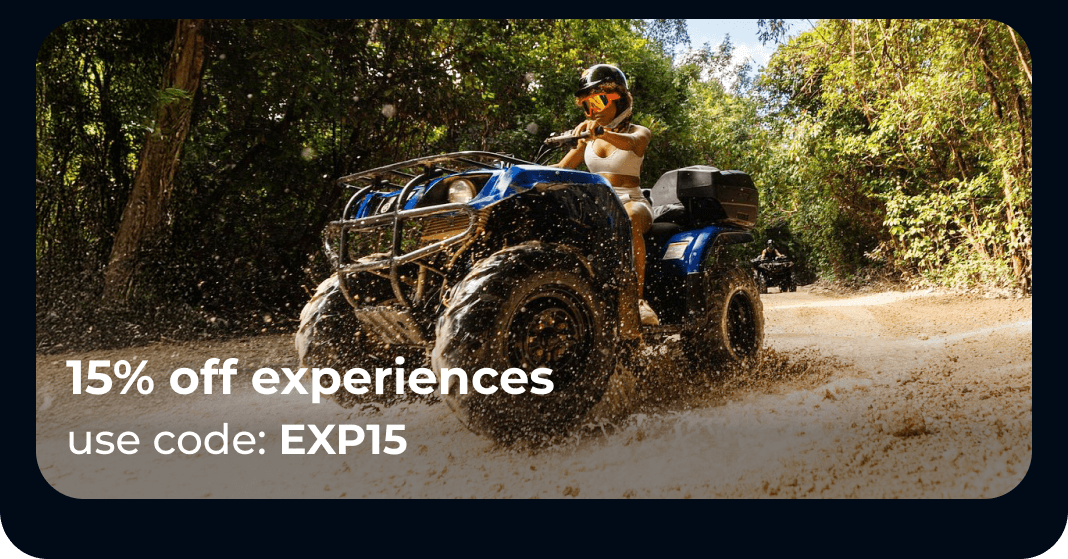 Save 15% off experiences. Code: EXP15