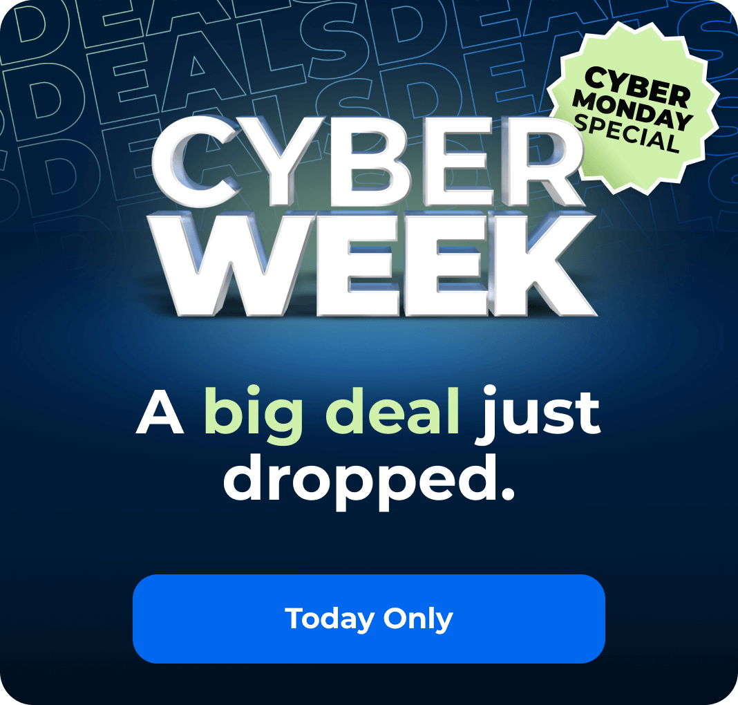 Cyber Monday Special.