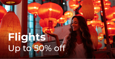 50% off flights