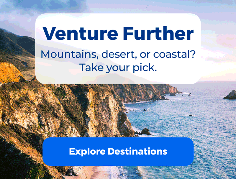 Venture Further. Explore Destinations.