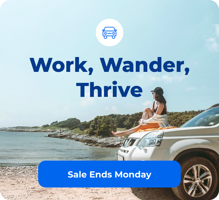 Work, Wander, Thrive Sale Ends Monday