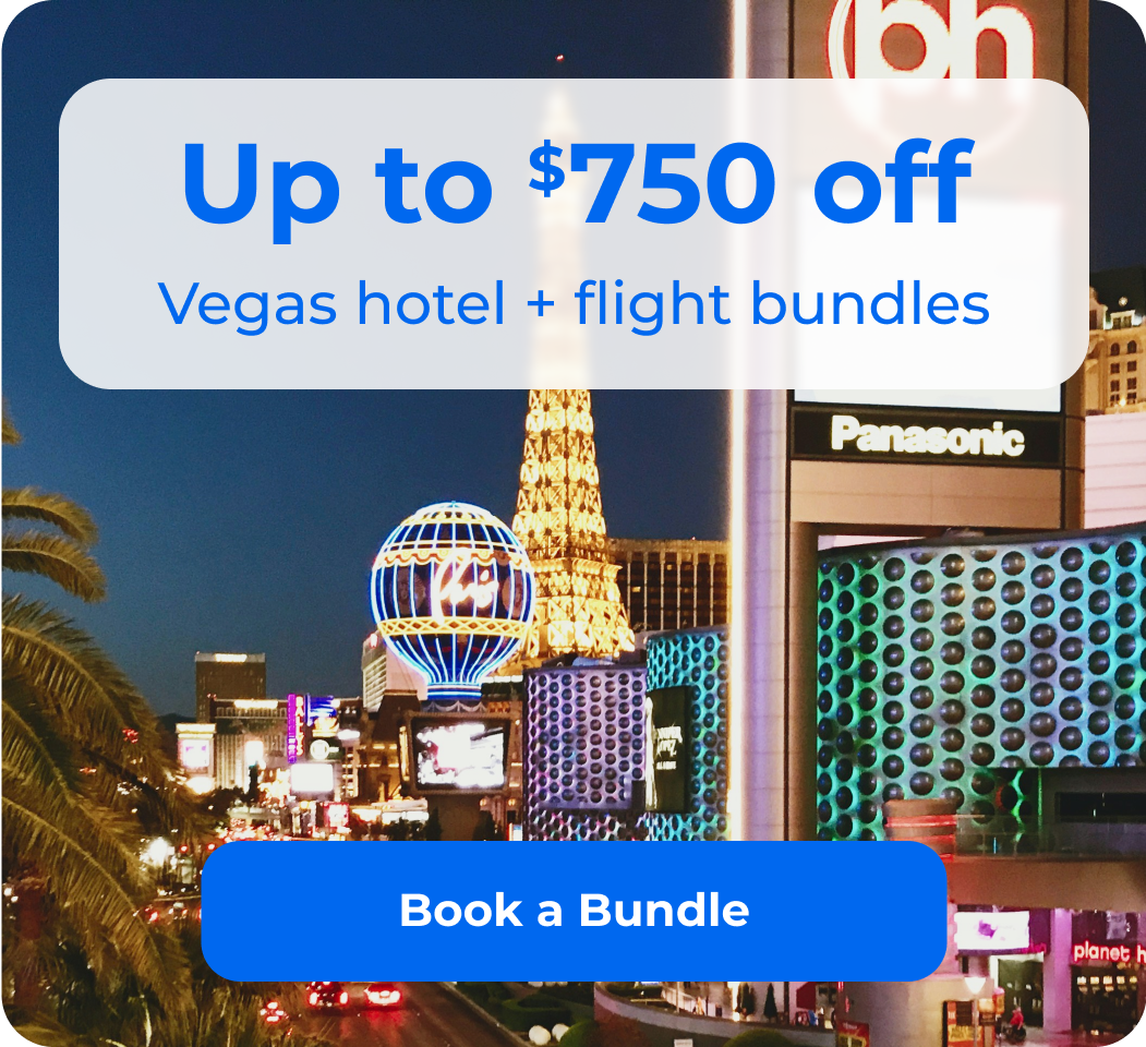 Save up to $750 on Vegas bundles