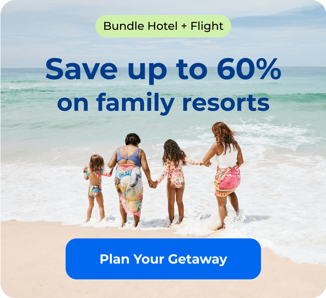 Save up to 50% on family resorts