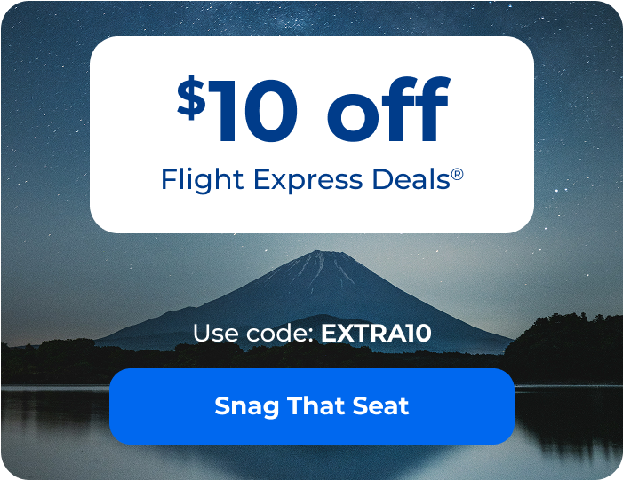 Take an extra $10 off Flight Express Deals