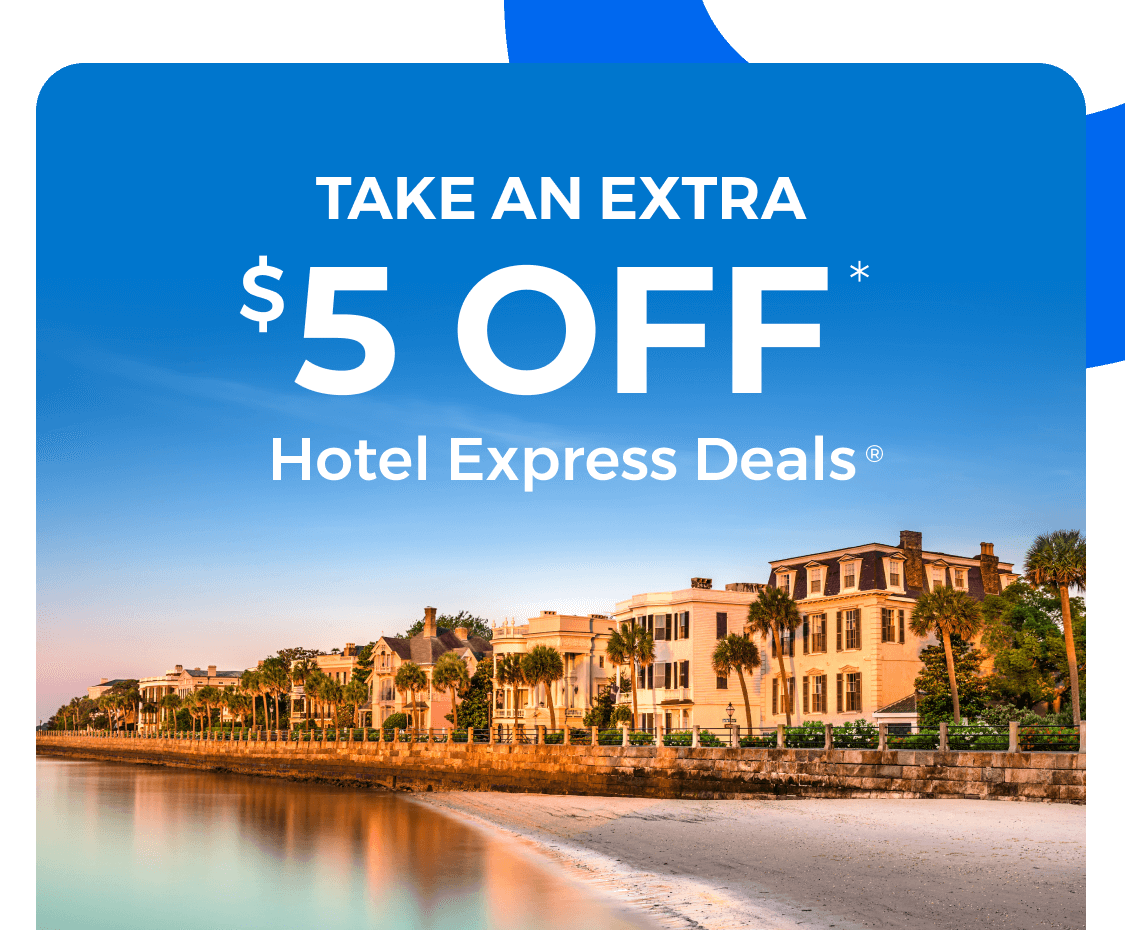 Take an extra $5 off Hotel Express Deals