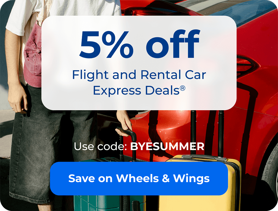 5% off Flight and Rental Car Express Deals