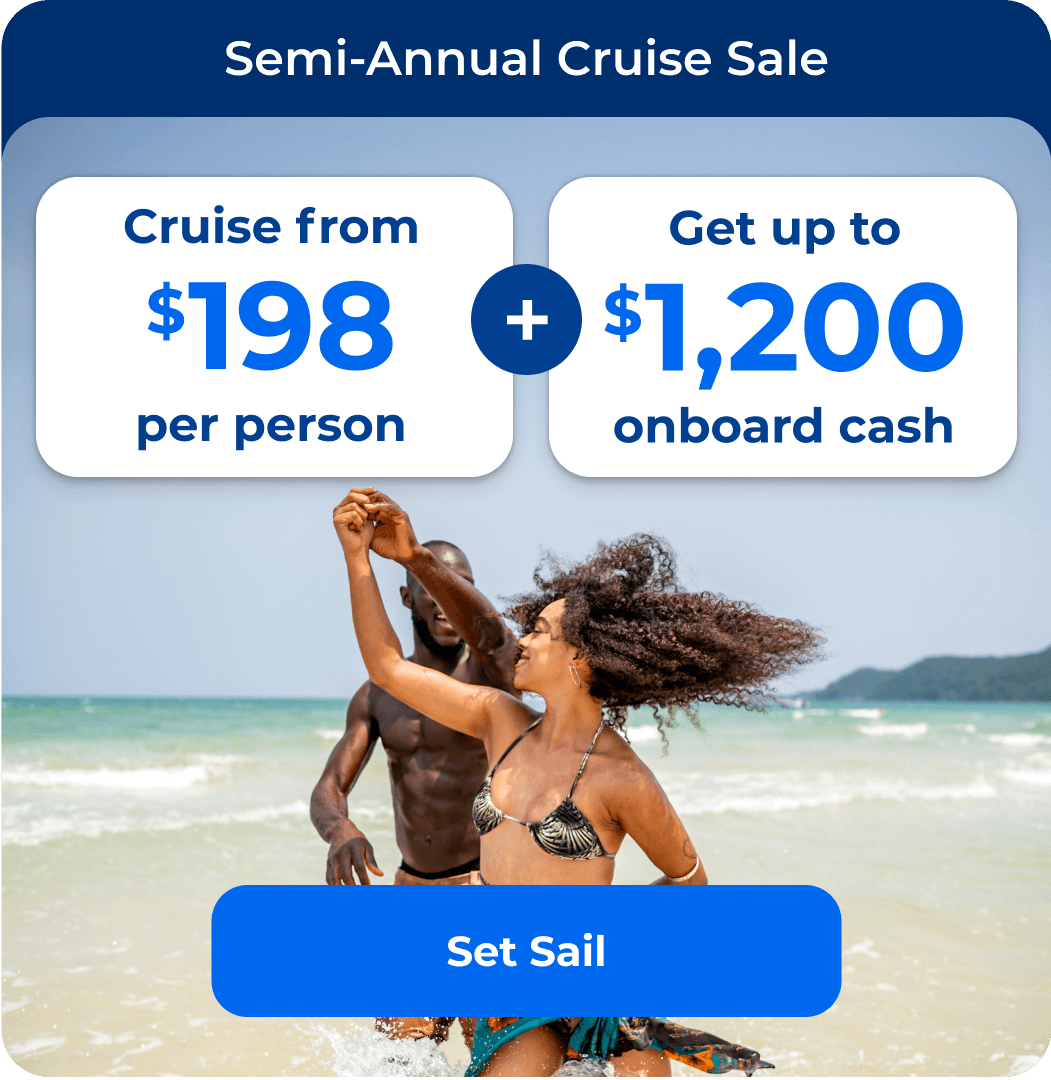 Cruise from $247 + up to $1000 onboard cash