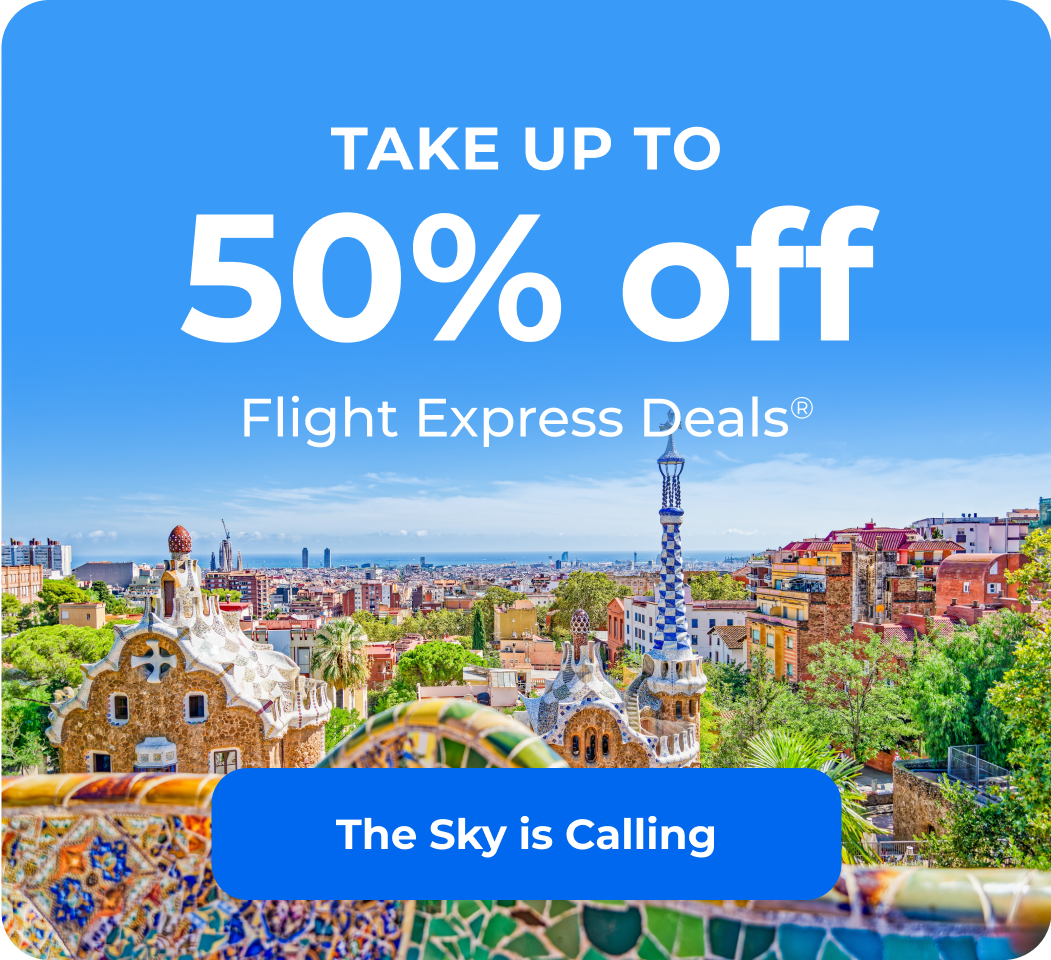 Take up tp 50% off Flight Express Deals