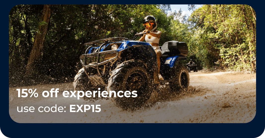 15% off experiences with code: EXP15