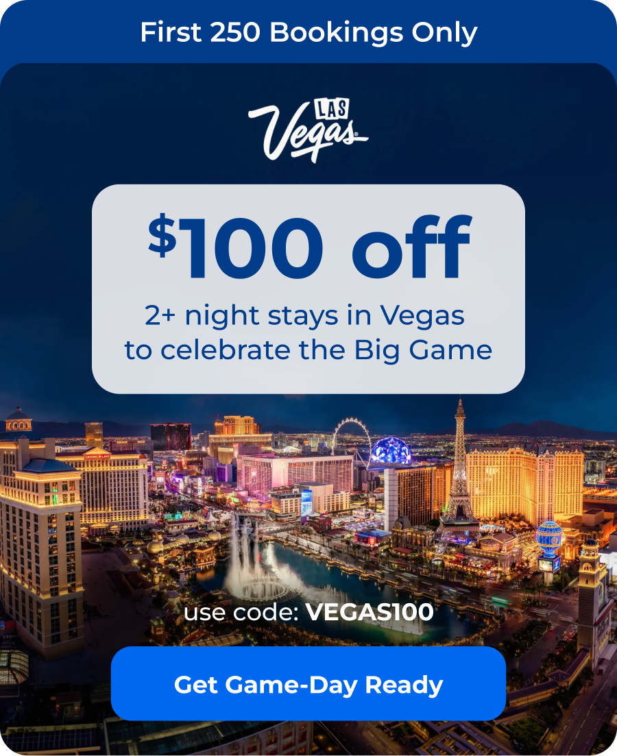 $100 off Vegas stays for the Big Game