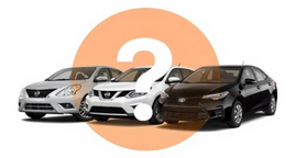 Routes Car Rental Vehicle determined at pick-up (may include electric, gas or hybrid vehicles) or similar